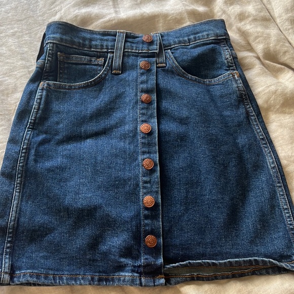Madewell Skirts Madewell Jean Skirt Poshmark